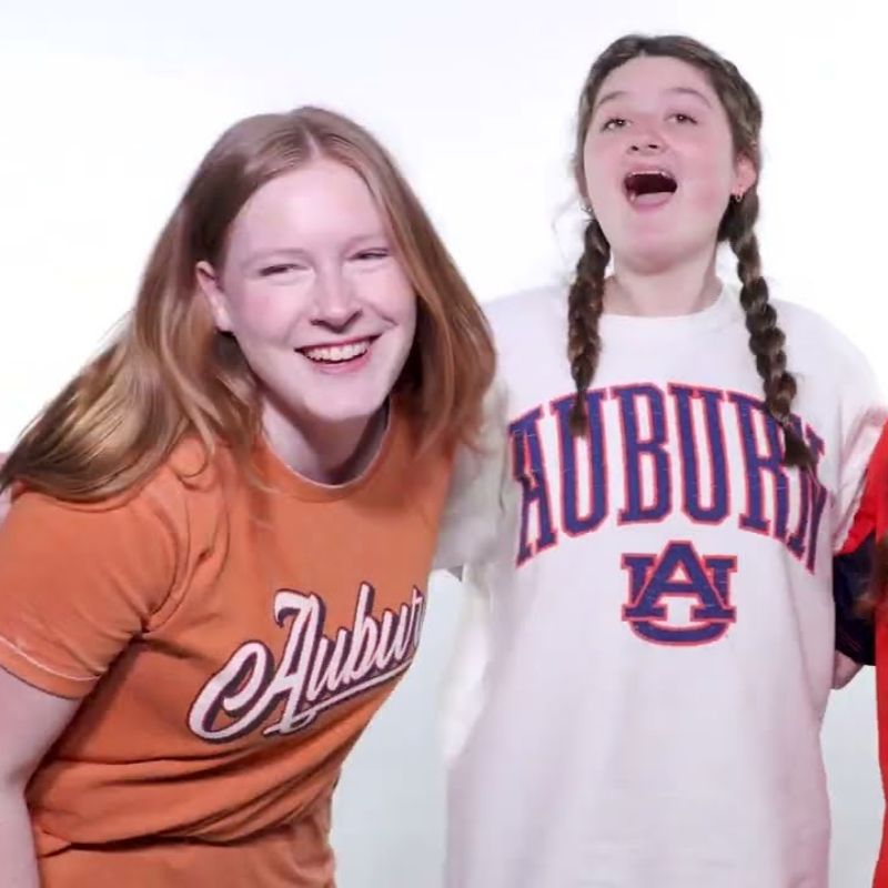 Upper school students laughing